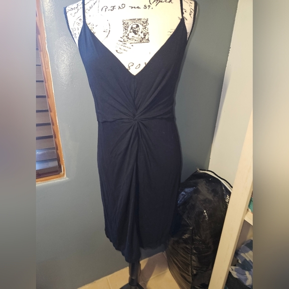 H & M Womans Black Spaghetti Strap Dress Size L - Picture 1 of 11